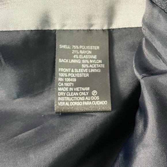 TAHARI DARK DENIM BUCKLE FRONT BLAZER & PENCIL SKIRT SIZE 8 - Picture 6 of 9